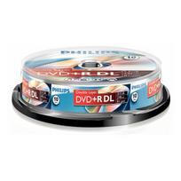Philips DR8S8B10F - 10 x DVD+R DL - 8,5GB (240 Min.) 8x - Spindel (DR8S8B10F/00)