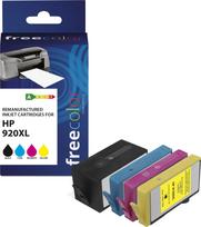 freecolor Patrone HP 920XL color BK/C/M/Y remanufactured - Wiederaufbereitet - Kompatibel