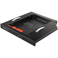 AXAGON RSS-CD12 2.5 SSD/HDD Adapter für optisches Laufwerk 12.7 mm LED