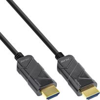 InLine Ultra High Speed - HDMI-Kabel - HDMI männlich zu HDMI männlich - 30 m - Glasfaser - Schwarz - Active Optical Cable (AOC)