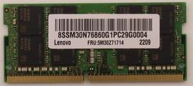Lenovo Memory So-Dimm 32GB DDR4 3200 Samsung - 32 - 32GB - DDR4