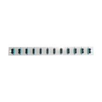 EFB-Elektronik Bestückte Frontblende mit 12 x SC Duplex Kupplung OM3 vertikal, grau Hersteller: EFB Elektronik (SB-FP-12SC-D-V-OM3)