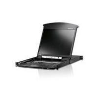 ATEN KL1508AiN - KVM-Konsole mit KVM-Switch - 8 Anschlüsse - PS/2, USB - 48,3 cm (19) - Rack - einbaufähig - 1280 x 1024 - VGA - 1U (KL1508AiN-AX-XG)