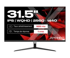 JAPANNEXT WQHD Gaming Monitor 80 cm (31,5) 2560x1440 Pixel,IPS Panel, 1 ms, 165 Hz, AMD FreeSync, HDMI, DisplayPort (JN-IPS315WQHD165F)