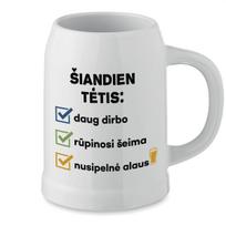 Keramikinis bokalas "Šiandien tėtis..."