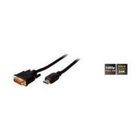 shiverpeaks BASIC-S HDMI - DVI-D 24+1 Kabel, Länge: 1,0 m 19 Pol HDMI Stecker - 24+1 Pol DVI-D Stecker, vergoldete - 1 Stück (BS77480)