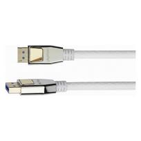 PREMIUM DisplayPort 2.0 Kabel, 54Gbit/s, UHBR 13.5, 4K @240Hz / 8K @60Hz, Vollmetallstecker, Kupfer (DP20-PY005W)