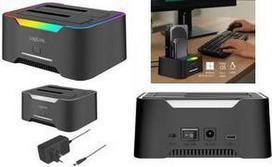HDD Dockingstation LogiLink Quickport USB 3.2 2-Port für 2,5/3,5 SATA HDD/SSD QP0036 (QP0036)
