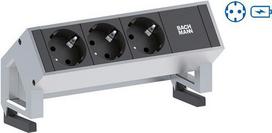 BACHMANN DESK2 1x Schutzkontakt 1xUSB Charger Inox (902.5712)