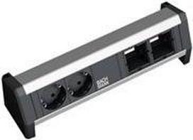 BACHMANN Desk1 1xUSBCharger 3xSchutzkont 1xABD (902.0111)