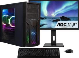 CAPTIVA PC Power Starter R80-040 TFT Bundle (Ryzen 7 5700G/SSD 1TB/32768/DVD-RW/MSI/WLAN/Windows 11 Home 64-bit) - 1.000GB - DVD-Brenner - Windows 11 Home (80040)