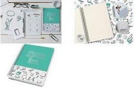 sigel Spiral-Notizbuch Jolie SKETCH Book, DIN A5, mint Dot-Lineatur, 162 x 215 mm, 120 g/qm weißes Papier, Spiral - 1 Stück (JN698)