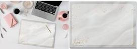 sigel Papier-Schreibunterlage Jolie, Glittery Joy, A3 420 x 297 mm, 30 Blatt, 80 g/qm, blanko, mit Motivdruck in - 1 Stück (JS105)