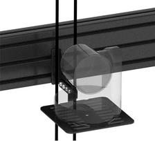 Vision - Befestigungskit (Wandmontage, Schienenmontagesockel) - robust - für 3 LCD-Anzeigen - Hochformat - Stahl, Aluminium - Schwarz - Bildschirmgröße: 165-191 cm (65-75) (VFM-MNU/P3X75)