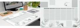 sigel Papier-Schreibunterlage Weekly Planner Nature 595 x 410 mm, 30 Blatt, 80 g/qm, geleimt, mit undatiertem - 1 Stück (HO590)
