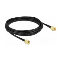 Delock Antennenkabel RP-SMA Stecker zu RP-SMA Stecker LMR/CFD100 5 m low loss