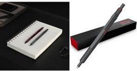 rotring Druckkugelschreiber 600, Darkstone hochwertiges Ganzmetall-Gehäuse, klassisches Sechskant - 1 Stück (2204408)