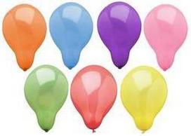 PAPSTAR Luftballons, Durchmesser: 250 mm, farbig sortiert Umfang: 800 mm, geeignet für die Befüllung mit Helium, - 1 Stück (88869)
