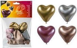 PAPSTAR Luftballons Glossy Heart, farbig sortiert Durchmesser: 280 mm, geeignet für die Befüllung mit Helium, - 1 Stück (88870)