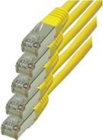 S-Conn RJ45-RJ45 - m-m - 1m - RJ-45 - RJ-45 - Männlich/männlich - Gold - Cat6 - S/FTP (S-STP) (75711-HY-SET5)