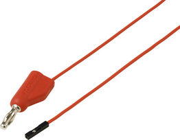 Voltcraft MSL-315 rot Messleitung 4 mm-Stecker Buchse 0.64 mm 1 m Rot 1 St. (VC-17182170)