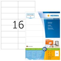 HERMA Etiketten Premium A4 weiĂź 105x37   mm Papier 3200 St.