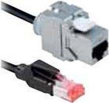 Bachmann - Patch-Kabel - RJ-45 (S) bis RJ-45 (W) - 5 m - STP - CAT 6a - ohne Haken - Schwarz (918.034)