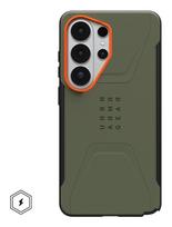 UAG Civilian Magnet - etui z wbudowanym modułem magnetycznym do Samsung Galaxy S26 Ultra (olive/orange)