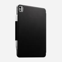 NOMAD Leather Folio - skórzana obudowa ochronna do iPad Pro 11 M4 (2024) z magnetycznym mocowaniem na Apple Pencil (black)