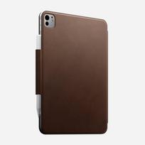 NOMAD Leather Folio - skórzana obudowa ochronna do iPad Pro 11 M4 (2024) z magnetycznym mocowaniem na Apple Pencil (brown)