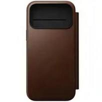 NOMAD Modern Leather Folio - skórzane etui do iPhone 17 Pro Max kompatybilne z MagSafe (brown) [go]
