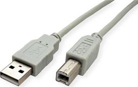 STANDARD USB 2.0 Kabel, Typ A-B, beige, 3 m (S3103)