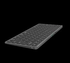 Rapoo Ultraflache Tastatur UCK-6001 mit 8-in-1 USB-C Multiport Adapter, QWERTZ (00221224)
