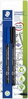 STAEDTLER Folienstift Lumocolor F perm 2St BK Blisterpackung mit 2 (318 ASBK2D)