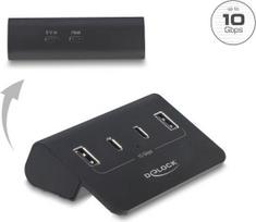 Delock USB 10Gbps Hub mit 2 USB Type-C™ und 2 USB Typ-A Ports (64259)