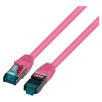 EFB RJ45 Patchk. S/FTP Cat.6A LSZH Cat.7 Rohk. 7.50m magent