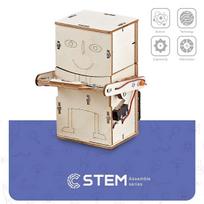 Medinis konstruktorius Robotas taupyklė, mokomasis modelis