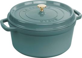 STAUB LA COCOTTE Garnek żeliwny okrągły 2.2 ltr, eukaliptusowy