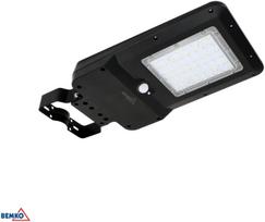 SOLARNA OPRAWA ULICZNA LED BEMKO SOLGER 20W 3000LM 3000/4000/6000K IP65 CZARNA CZ. PIR