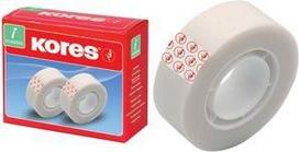 Kores Klebefilm Invisible Tape, 12 mm x 33 m, matt unsichtbar, beschriftbar, sehr gute Klebkraft, schattenfrei - 24 Stück (K53302)