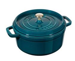 STAUB LA COCOTTE Garnek żeliwny okrągły 3.7 ltr, La Mer