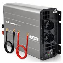 Qoltec Przetwornica napięcia MS Wave | 12V na 230V | 1500/3000W | USB | Kompatybilna z LiFePO4 GEL AGM