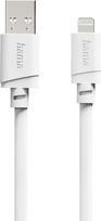 Hama Ladekabel, USB-A - Lightning, für iPhone/iPad, MFi, 1 m, Weiß (00201800)