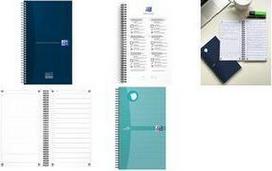 Oxford Tagesplaner Office Essentials Task Manager, aqua Softcover, doppelspiralgebunden, Sonderlineatur, 115 Blatt, - 1 Stück (400184966)