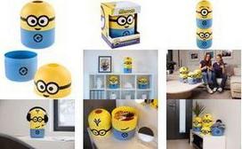 keeeper Aufbewahrungsbox Minions bob, 6 Liter, blau / gelb rund, in Minions-Form, Durchmesser: 200 x (H)255 mm, - 1 Stück (1117022035600)