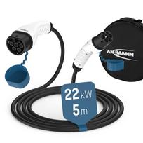 Kabel EV do ładowania samochodu ANSMANN 22kW typ 2, 5m
