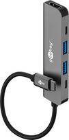 Goobay Slim 5-Port USB-Hub mit HDMI 5Gbit/s - USB-C -Stecker USB 3.2> 1x 2x (78967)