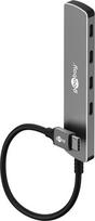 Goobay Slim 4-Port USB-Hub USB-C auf 5Gbit/s - -Stecker USB 3.2> 4x (79160)