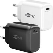 Goobay 25 W USB-C PD GaN Schnellladegerät schwarz (79622)