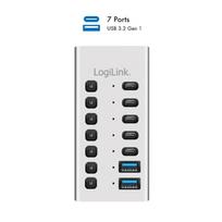 Hub USb3.2 Gen1 7 ports USB-A/C, on/off switch